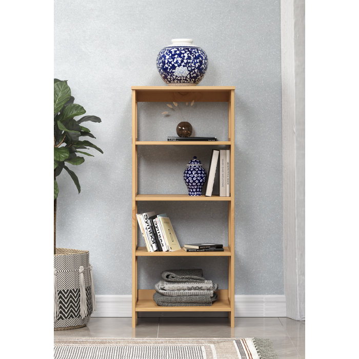 Ebern Designs Solid Wood Shelving Unit & Reviews Wayfair Canada
